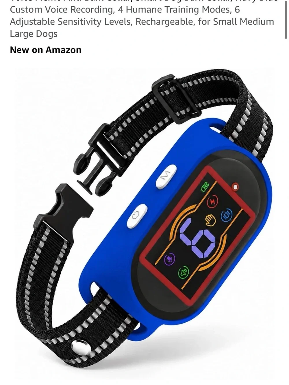 Records your voice anti bark collar new